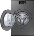 Samsung - 4.6 Cu. Ft. Washer with Flex Auto Dispense System and 7.6 Cu. Ft. Electric Dryer - Brushed Black